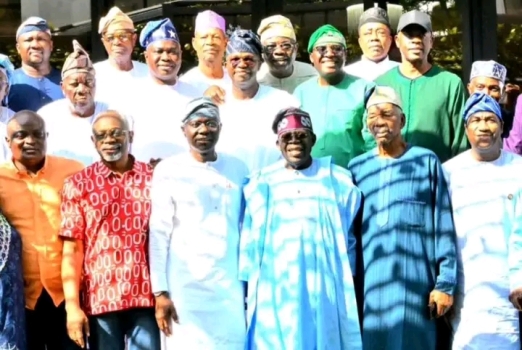 BREAKING: After Viral Snub, Tinubu Finally Meets Lagos Governor Sanwo-Olu, Others [PHOTOS]